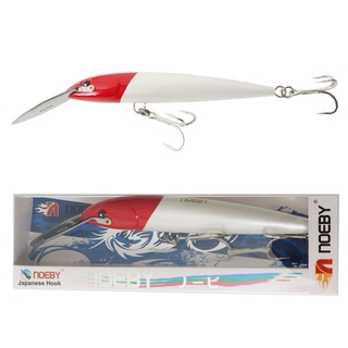 Buy NOEBY NBL Floating Trolling Minnow Lure 225mm Red Head online