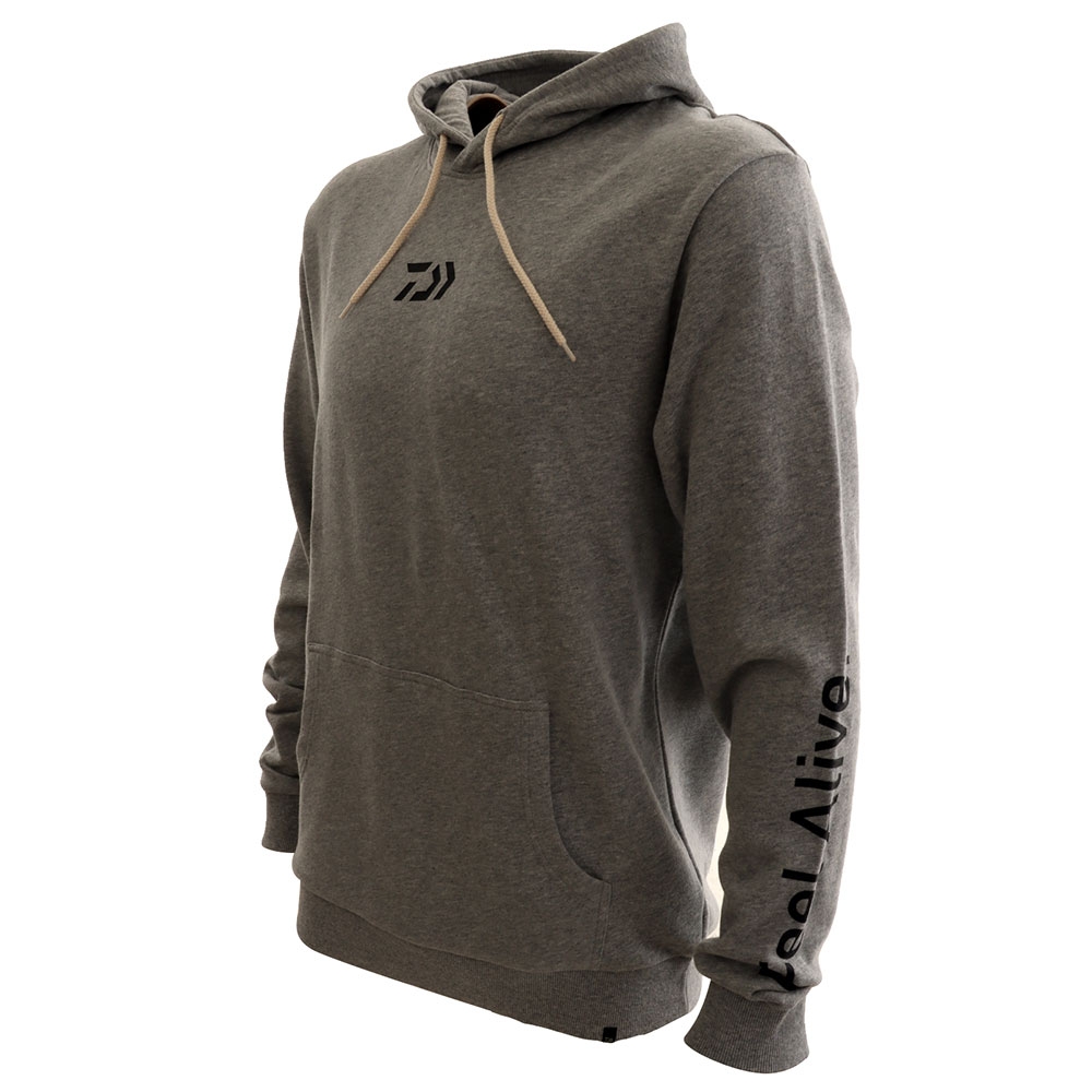 Buy Daiwa D-Vec Mens Hoodie Grey Marle online at Marine-Deals.co.nz