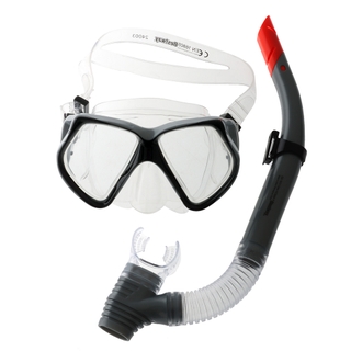 Buy Hydro-Pro Ocean Diver Mask and Snorkel Set Grey online at