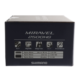 Shimano Miravel 2500 HG Spinning Reel - Shimano Reels - Reels - Fishing