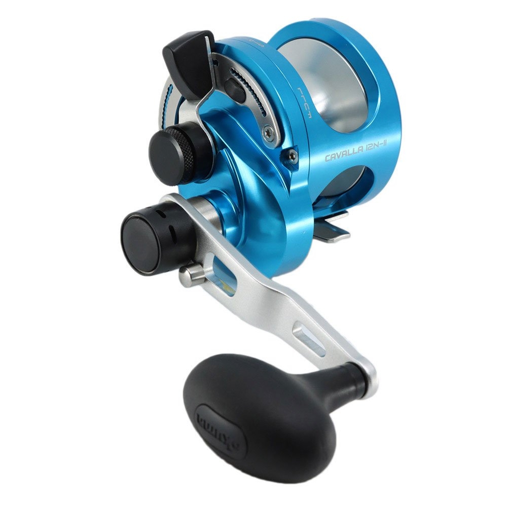 Buy Okuma Cavalla 12 Narrow 2-Speed Lever Drag OH Boat Reel Blue