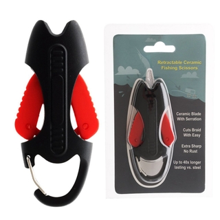 Buy Retractable Ceramic Braid Scissors Black/Red online at