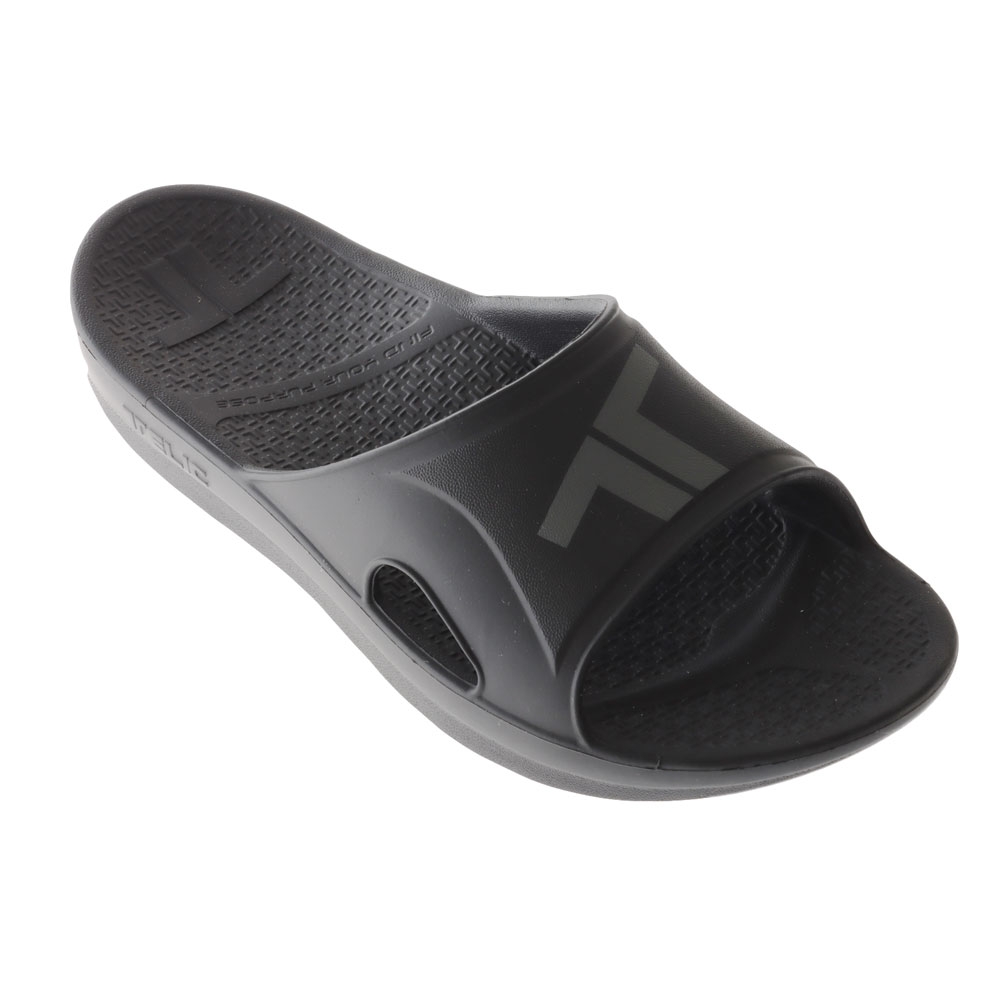 Buy Telic Recharge Slide Recovery Jandals Midnight Black online at