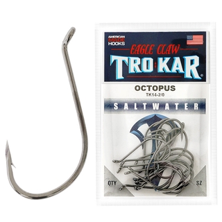 Buy Trokar TK14 Saltwater Octopus Hooks 1/0 Qty 16 online at