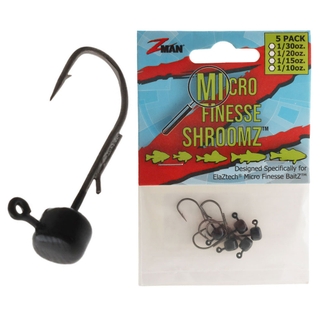 Buy Z-Man Micro Finesse ShroomZ Jig Head Black Qty 5 1/30oz online at