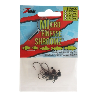 Buy Z-Man Micro Finesse ShroomZ Jig Head Black Qty 5 1/30oz online