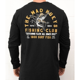 Buy The Mad Hueys Fishing Club Long Sleeve Shirt Black online at