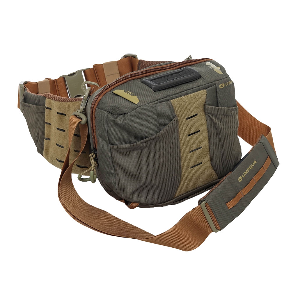 Umpqua ZS2 Ledges 500 Fly Fishing Waist Pack Olive Bum Bags Packs Bags Hunting Apparel Hunting