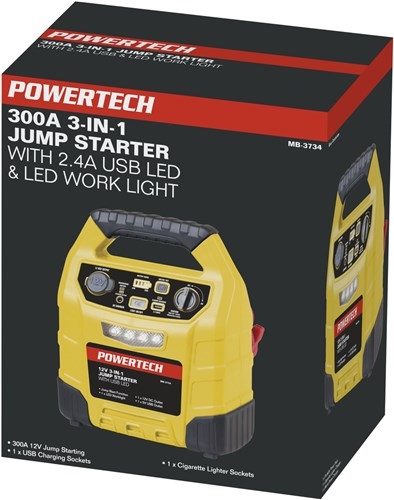 Powertech jump starter with deals air compressor