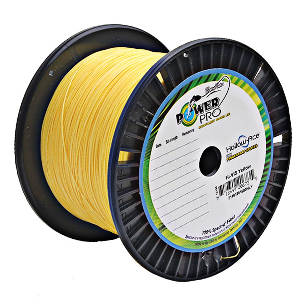 Buy PowerPro Hollow Ace Spectra Braid Hi-Vis Yellow 1500yd