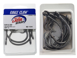Eagle Claw CIRCLE Big Game Hooks - 18/0 & 20/0 - L2045 Lazer Sharp