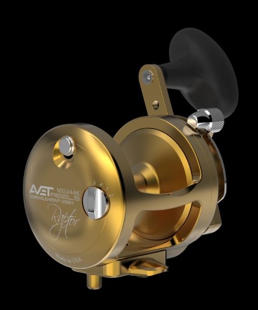 Buy Avet MXL6 4 MC Raptor 2 Speed Lever Drag Reel Gold online at