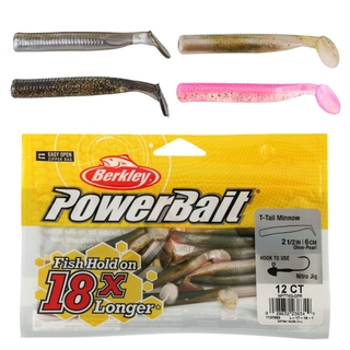 Buy Berkley Powerbait T-Tail Minnow Soft Bait 6cm Qty 12 online at