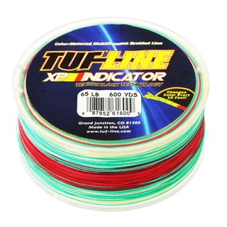 Buy TUF-Line XP Indicator Coloured Multifilament Braid 600yd 65lb