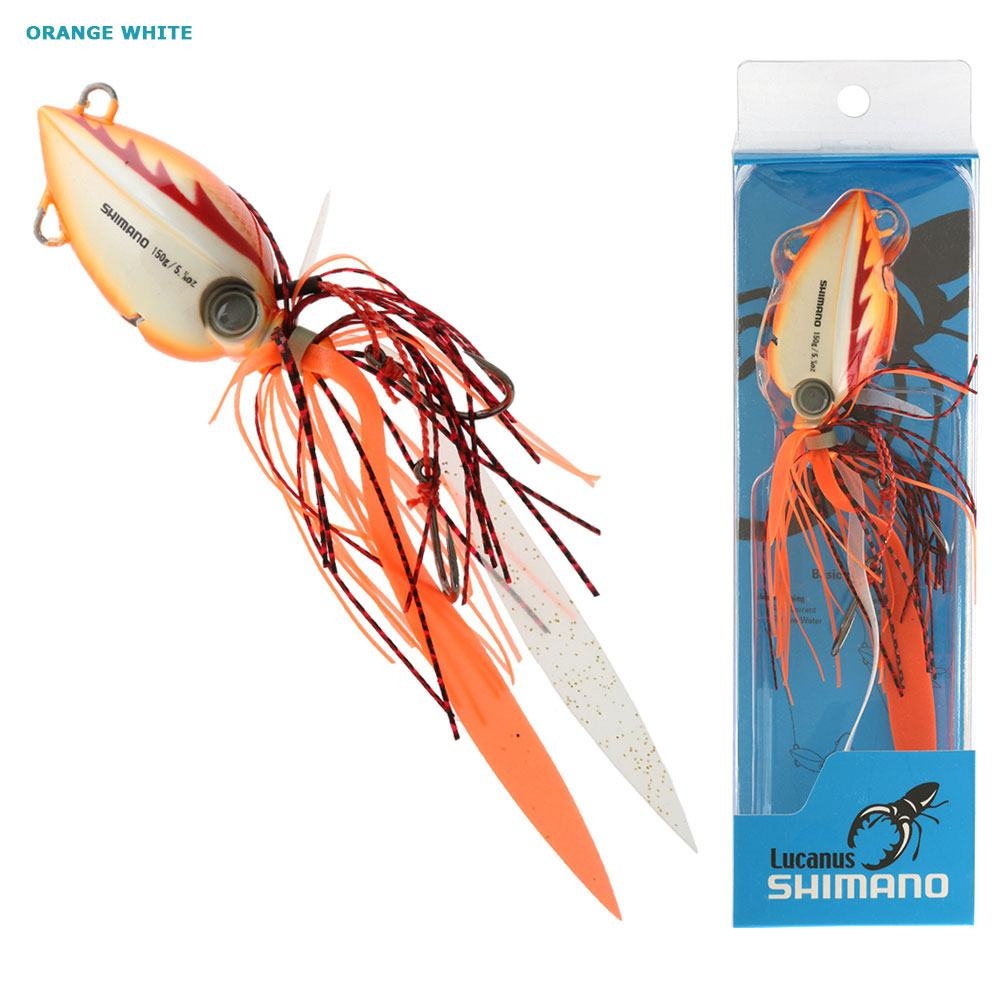 Shimano Lucanus jig 80gr. WHITE/ORANGE . RARE 海外 即決-