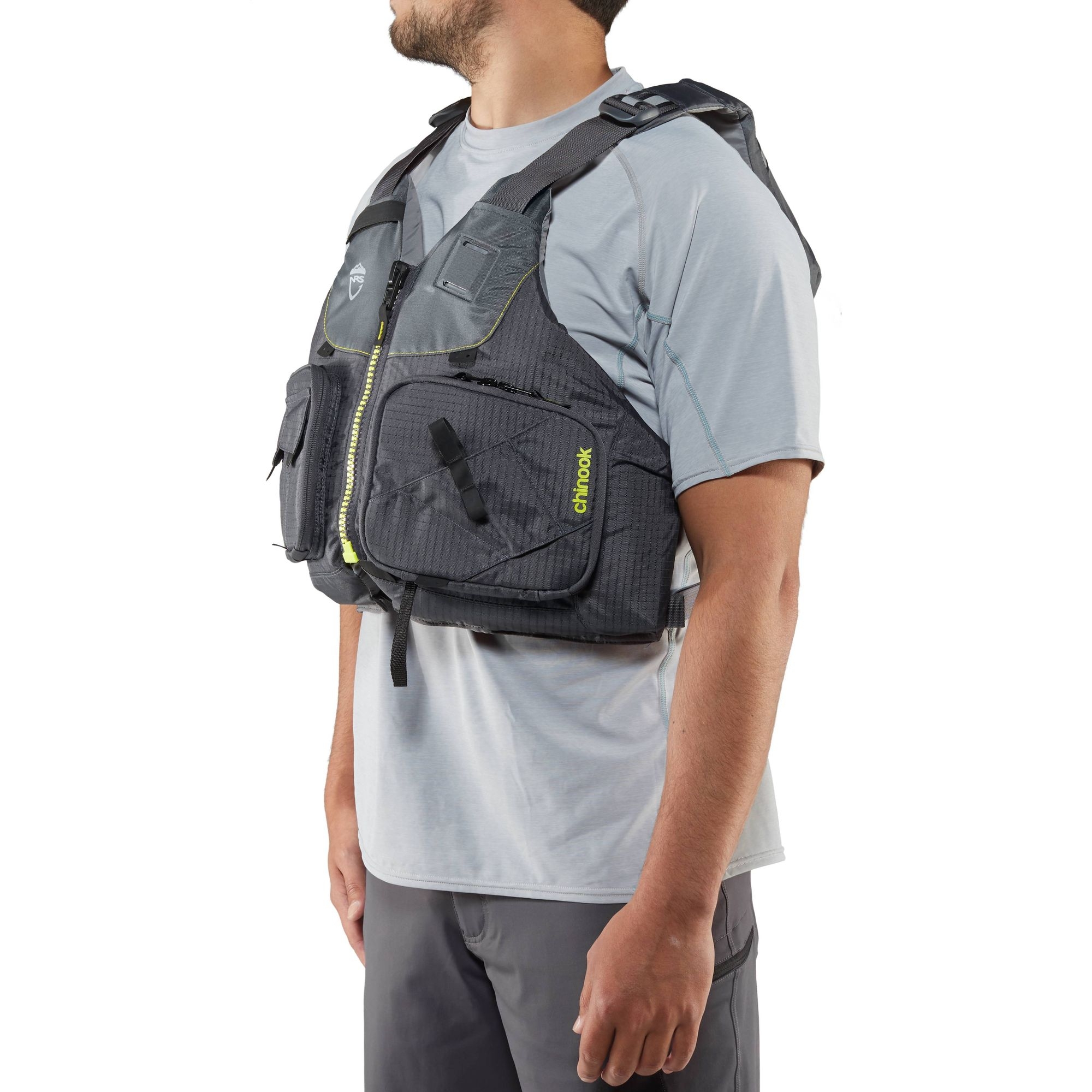 Buy NRS Chinook Mesh Back USCG Type III Fishing PFD Charcoal