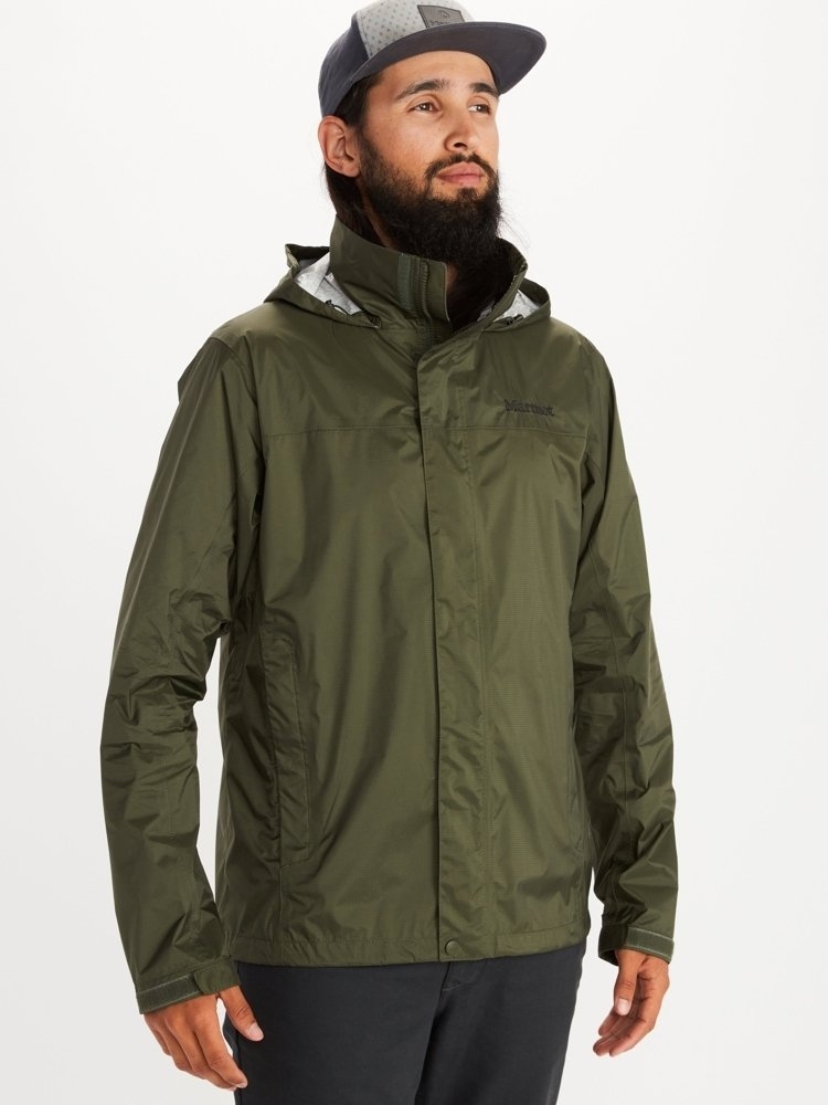 Green on sale rain parka