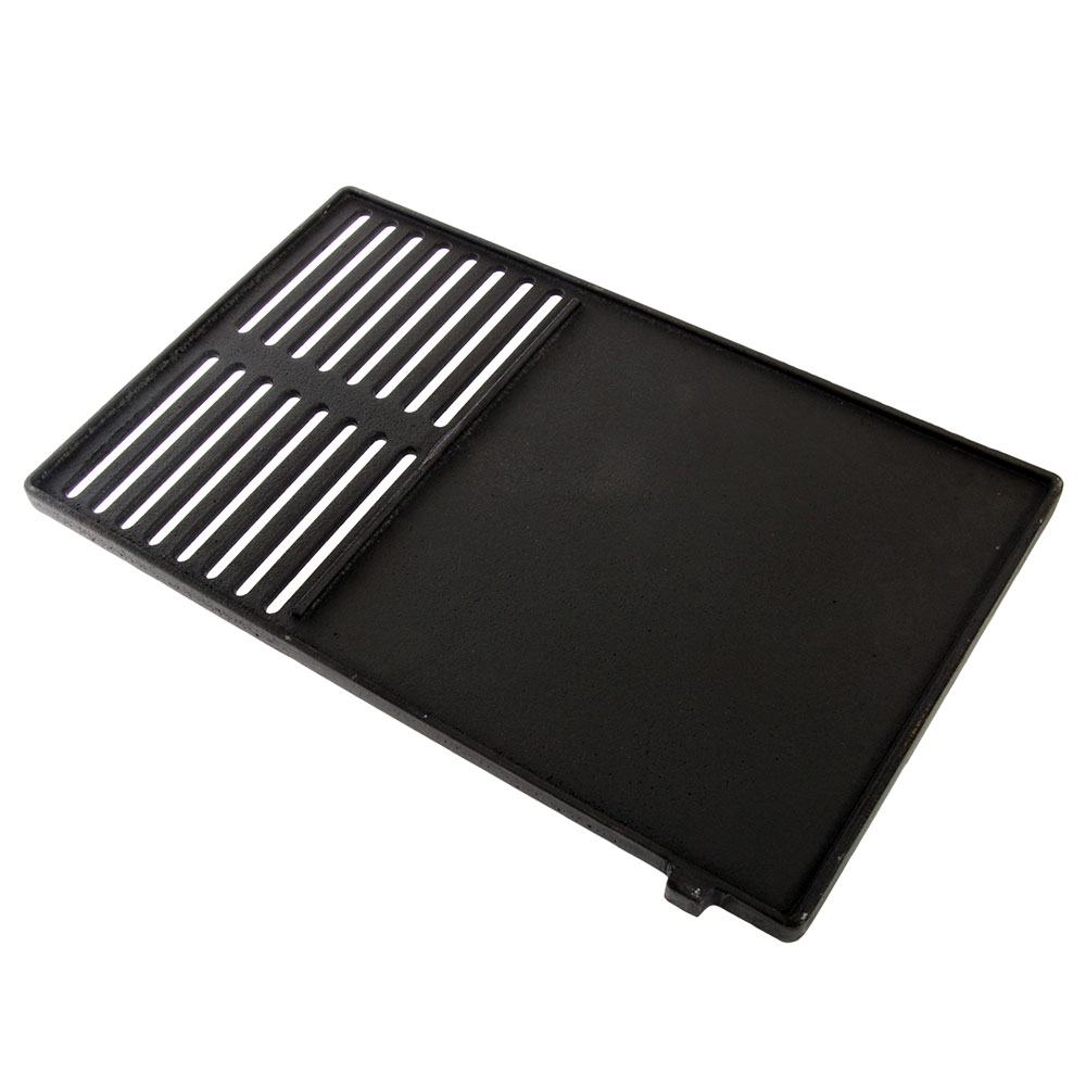 Cast iron hot plate top for bbq