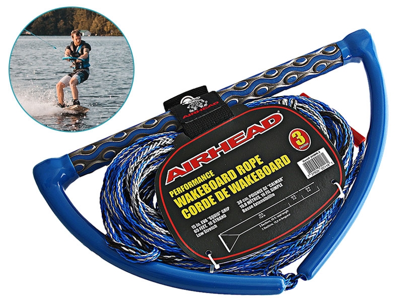 AIRHEAD DYNA-CORE WAKEBOARD ROPE 3 SECTION 70FT 