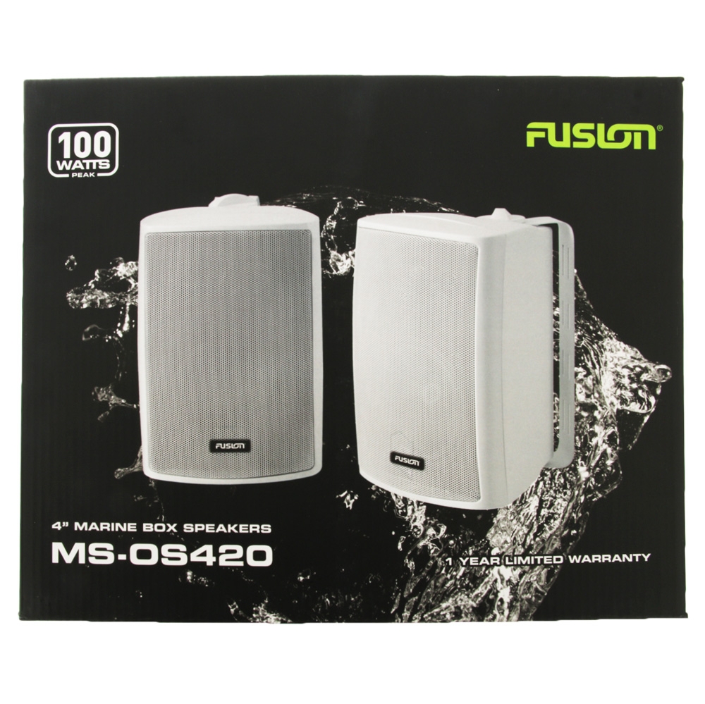 Buy Fusion 2 Way Marine Box Speakers 4in 100W Pair online at