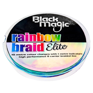 Black Magic Rainbow Braid Elite 150m 16lb