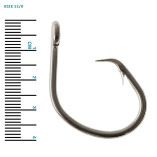 MUSTAD HOOKS Classic Circle Hook, Duratin Coated, 2X Strong, Size