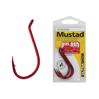 Mustad Big Red Suicide Hooks 5 / 0 6 Pack