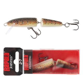 Buy Rapala Jointed Floating Lure 7cm Brown Trout online at Marine
