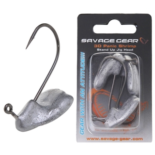 Buy Savage Gear 3D Panic Shrimp Stand Up Jig Head 1oz Qty 3 online at