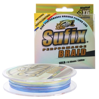 Buy Sufix Performance Multi-Colour Braid 300m 10lb 0.18mm online at