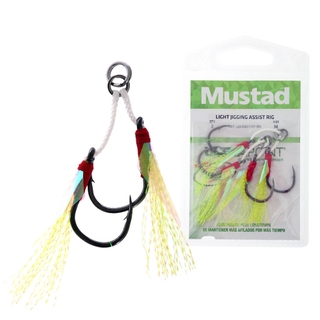 Mustad SLOW PITCH DOUBLE JIGGING ASSIST RIG hooks