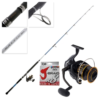 Buy Daiwa BG16 6500 and Saltist Hyper 8ft Stickbaiting Combo with Braid  online at