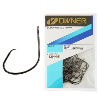 Buy Owner Mutu Light Wire Tournament Circle Hooks Bulk Pack Size 1 Qty 46  online at