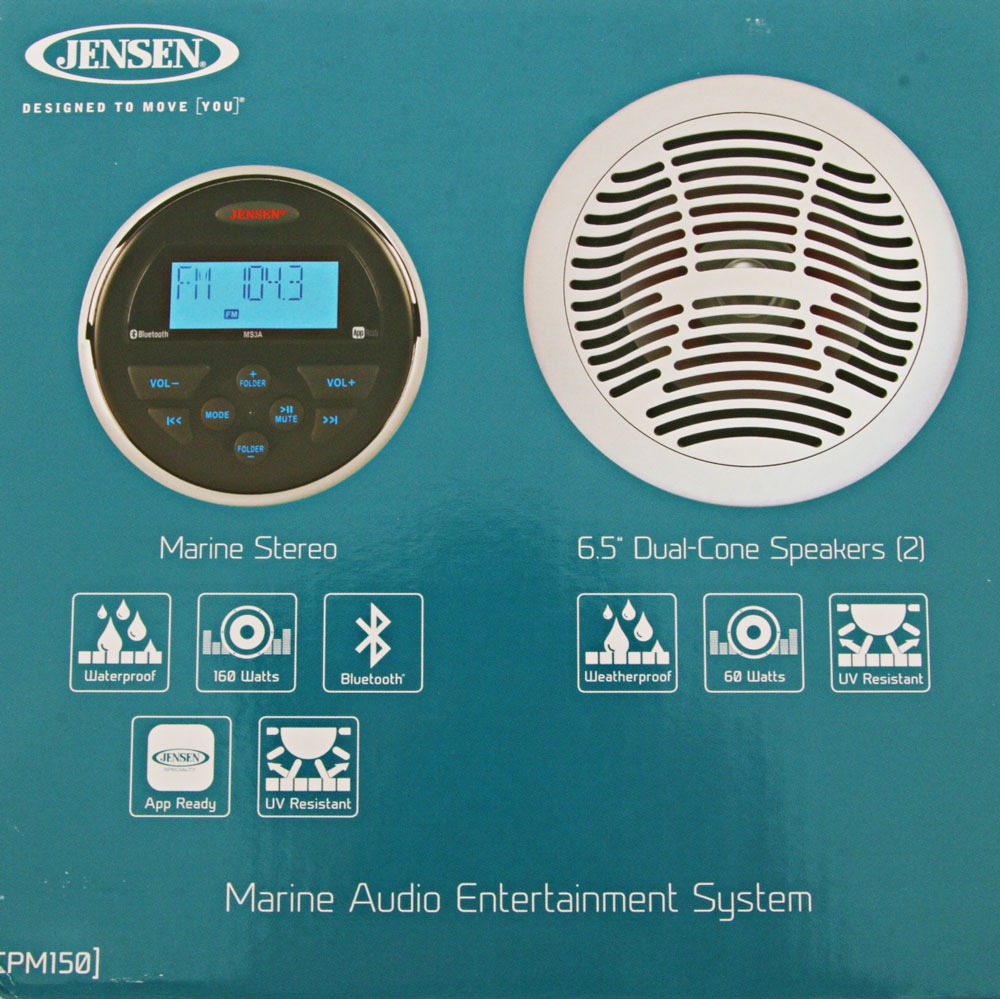 Jensen marine stereo package online