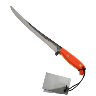 Buy Svord Fillet Knife with Orange Handle incl Leather Sheath 10in