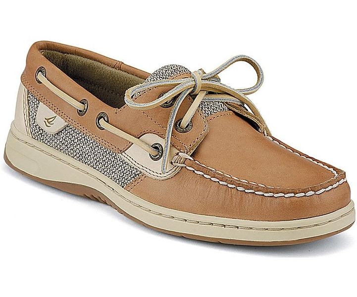 Buy Sperry Womens Bluefish 2-Eye Boat Shoes Linen Oat US9.5 online