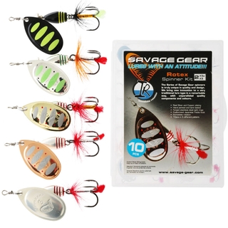 Buy Savage Gear Rotex Spinner Trout Lures Kit #3A and #3 Qty 10 online at