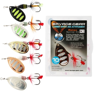 Buy Savage Gear Rotex Spinner Trout Lures Kit #2 and #3 Qty 10