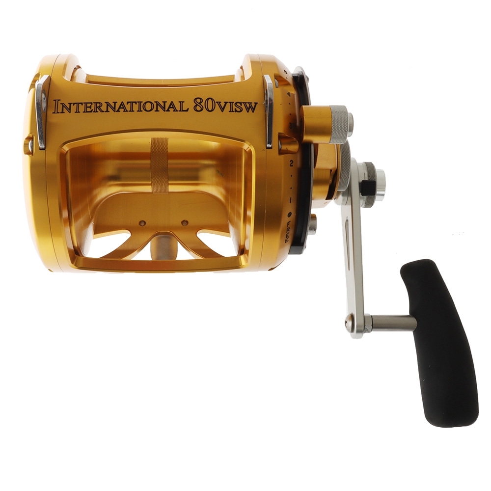 Buy PENN International 80VISW 2-Speed Game Reel Gold online at