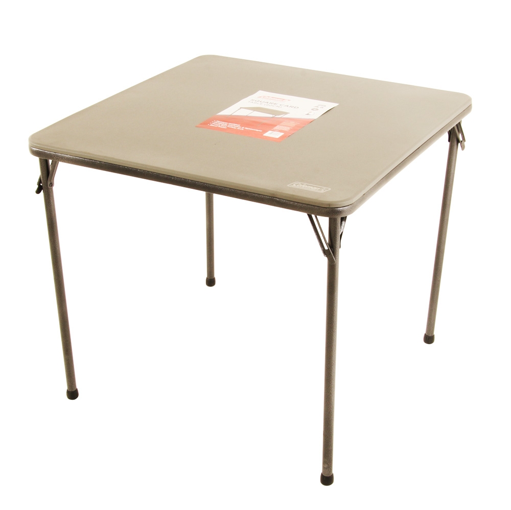 Coleman square card table deals