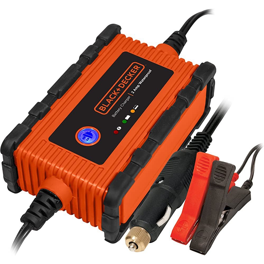 Buy BLACK DECKER Waterproof Battery Charger Maintainer 2A online