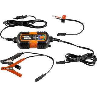 BLACK + DECKER Battery Maintainer and Trickle Charger - Black