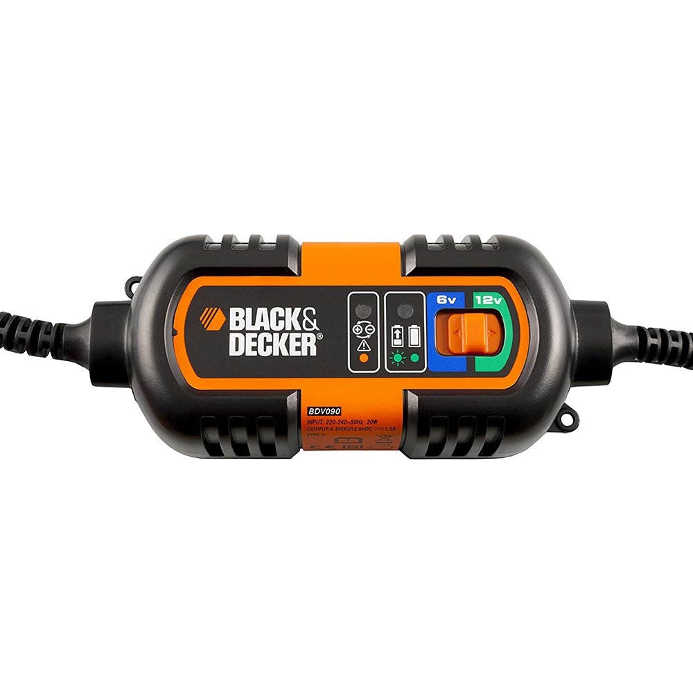 Buy BLACK DECKER Battery Trickle Charger Maintainer 6 12V 1.2A