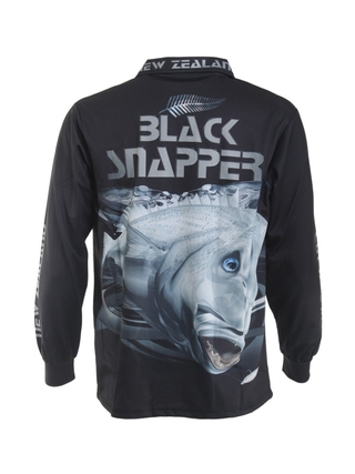 Bigfish Black Snapper Adult Fishing Shirt