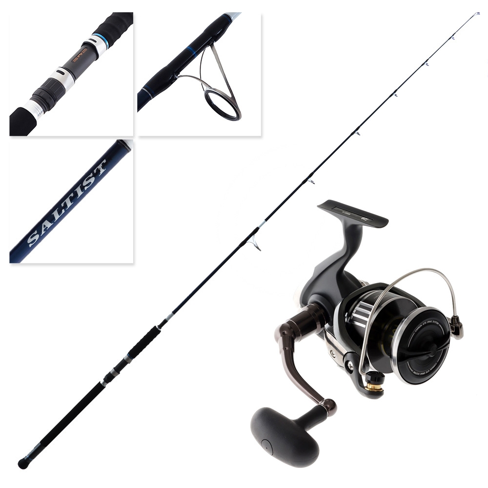 Daiwa BG MQ 8000H Saltist Hyper Stickbait Combo 8ft PE2 4 2pc Stickbaiting Popper Rod Reel Combo Rod Reel Combos Fishing