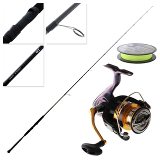 Buy Daiwa Laguna LT 4000-CA Legalis Soft Bait Spin Combo with Braid 7ft 6in  4-8kg 2pc online at