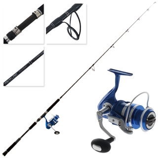 Buy Okuma Azores Blue 5500 Metaloid Spin Topwater Combo 7ft 5in PE3-6 2pc  online at