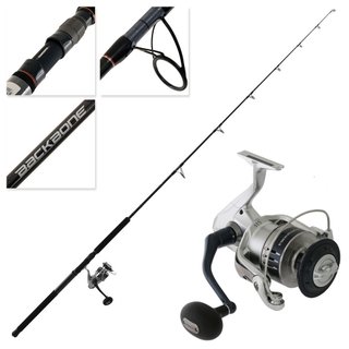 Buy Shimano Saragosa SW A 14000 XG Backbone Topwater Spin Combo 8ft 2in  50-80lb 2pc online at