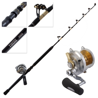 Buy Shimano Talica 50 II Tiagra Ultra Stand-Up Roller 2-Speed Game Combo  5ft 5in 50lb 2pc online at