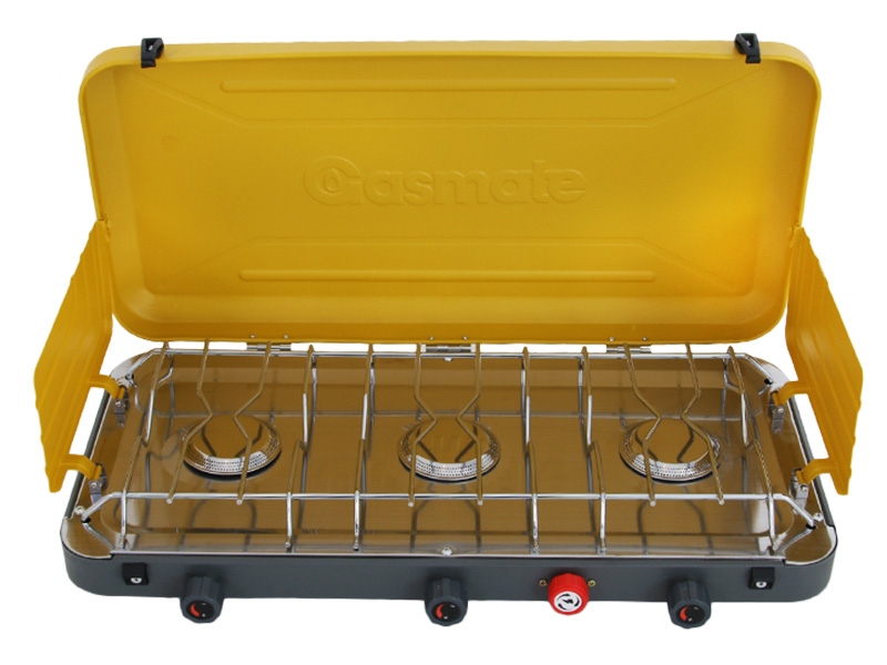 gasmate 3 burner deluxe cooker